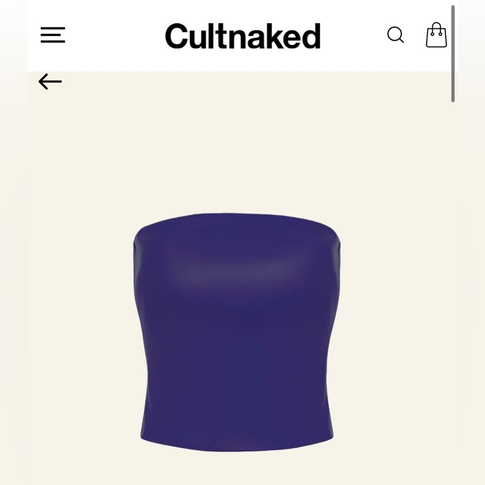 Purple vegan-leather KILLA bandeau - new with tags